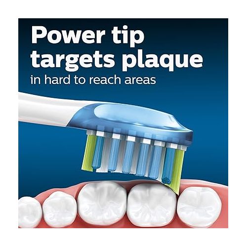 필립스 Philips Sonicare Genuine C3 Premium Plaque Control Toothbrush Heads, 4 Brush Heads, White, HX9044/65