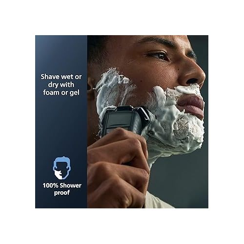 필립스 Philips Norelco Shaver 5400, Rechargeable Wet & Dry Shaver with Pop-Up Trimmer, S5880/81