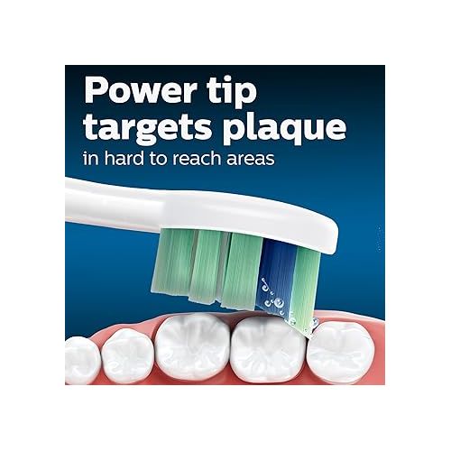 필립스 Philips Sonicare Optimal Plaque Control Replacement Toothbrush Heads, HX9024/65, BrushSync™ Technology, White 4-pk