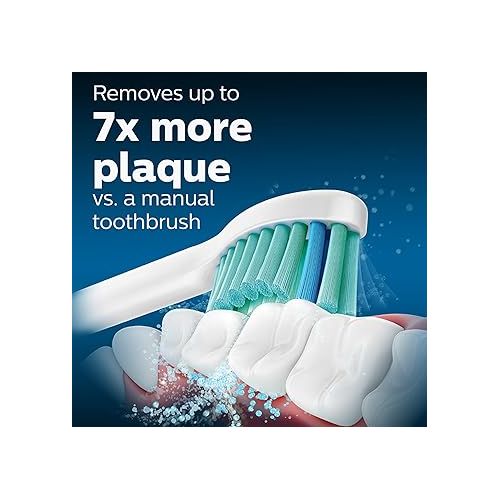 필립스 Philips Sonicare Optimal Plaque Control Replacement Toothbrush Heads, HX9024/65, BrushSync™ Technology, White 4-pk