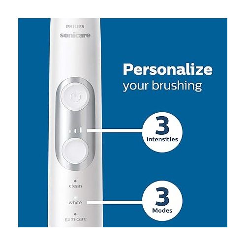 필립스 Philips Sonicare ProtectiveClean 6100 Rechargeable Electric Power Toothbrush, Navy Blue, HX6871/49