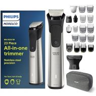 Philips Norelco Multi Groomer 23 Piece Mens Grooming Kit, Trimmer for Beard, Head, Body, and Face - NO Blade Oil Needed MG9520/50