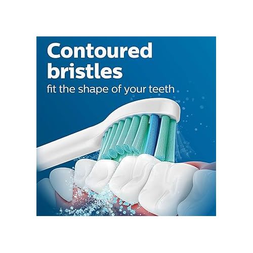 필립스 Philips Sonicare Genuine Simply Clean Replacement Toothbrush Heads, 2 Brush Heads, White, HX6012/04