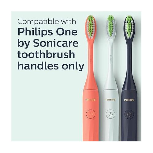 필립스 Philips One By Sonicare, 2 Brush Heads, Mint Light Blue, BH1022/03