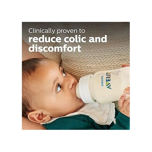 필립스 Philips AVENT Anti-Colic Baby Bottle Flow 4 Nipple, 4pk, SCY764/04