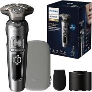 Philips Norelco S9000 Prestige Rechargeable Wet & Dry Electric Rotary Shaver with Precision Trimmer, Premium Case & Cleaning System, SP9841/84
