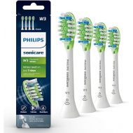 Philips Sonicare Genuine W3 Premium White Replacement Toothbrush Heads, 4 Brush Heads, White, HX9064/65
