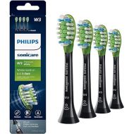 Philips Sonicare Genuine W3 Premium White Replacement Toothbrush Heads, 4 Brush Heads, Black, HX9064/95