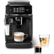 Philips 2200 Series Fully Automatic Espresso Machine, LatteGo Milk Frother, 3 Coffee Varieties, Intuitive Touch Display, 100% Ceramic Grinder, AquaClean Filter, Aroma Seal, Black (EP2230/14)