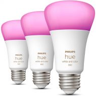 Philips Hue A19 Bulb with Bluetooth (White & Color Ambiance, 3-Pack)