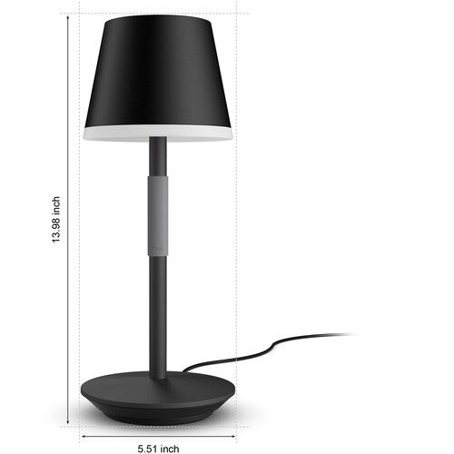 필립스 Philips Hue Go Portable Table Lamp (Black)