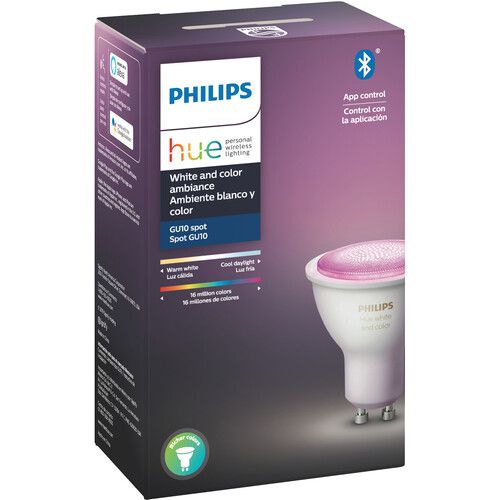 필립스 Philips Hue GU10 Bulb with Bluetooth (White and Color Ambiance)