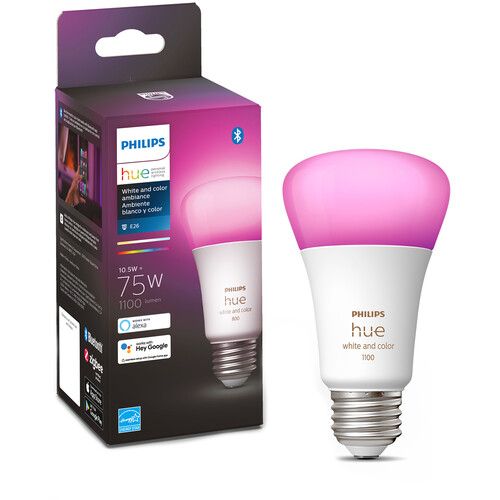 필립스 Philips Hue A19 Bulb with Bluetooth (White & Color Ambiance)