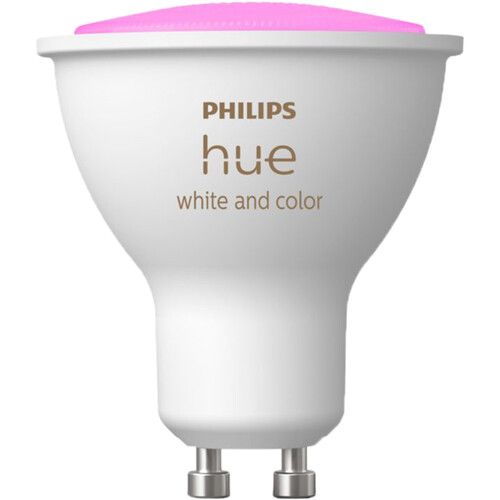 필립스 Philips Hue GU10 Bulb with Bluetooth (White and Color Ambiance, 4-Pack)