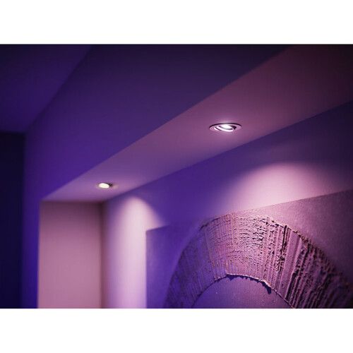 필립스 Philips Hue GU10 Bulb with Bluetooth (White and Color Ambiance, 4-Pack)