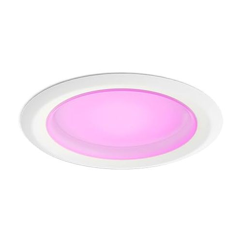 필립스 Philips Hue White and Color Ambiance Extra Bright Dimmable LED Smart Recessed Downlights (4 Pack) and (1 Pack) Compatible with Voice Assistants