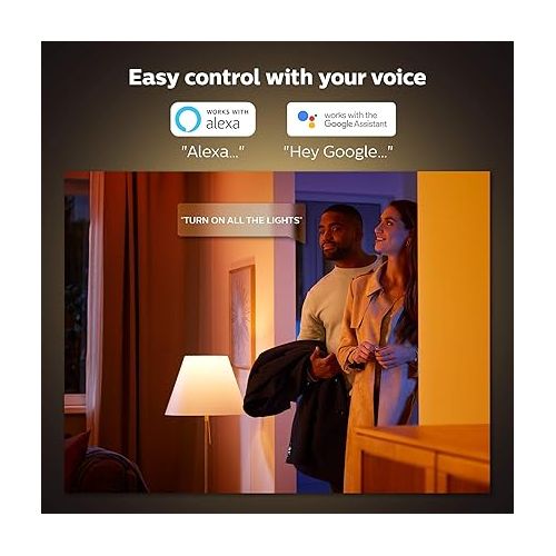 필립스 Philips Hue Smart Recessed 5/6 Inch LED Downlight Old Version- White and Color Ambiance Color-Changing Light - 4 Pack - 700LM - Control with App - Works with Alexa, Google Assistant and Apple Homekit