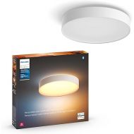 Philips Hue Enrave Large Ceiling Lamp, White - White Ambiance, Smart, LED Light - Pack of 1 - Control with Hue App - Compatible with Alexa, Google Assistant, and Apple Homekit