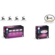 Philips Hue White and Color Ambiance Smart LED Downlights (4 Pack) White and Color Ambiance Smart LED Downlight (1 Pack)