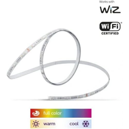 필립스 PHILIPS Smart Wi-Fi Wiz Connected Color and White Dimmable Tunable Light Strip Starter Kit 6.5ft (2M), 25249