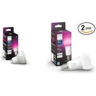 Philips Hue Smart 50W GU10 LED Bulb & Smart 75W A19 LED Bulb - White and Color Ambiance Color-Changing Light