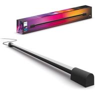 Philips Hue Compact Smart Light Tube, Black - White and Color Ambiance LED Color-Changing Light - 1 Pack - Sync with TV, Music, and Gaming - Requires Bridge and Sync Box - Control with App or Voice