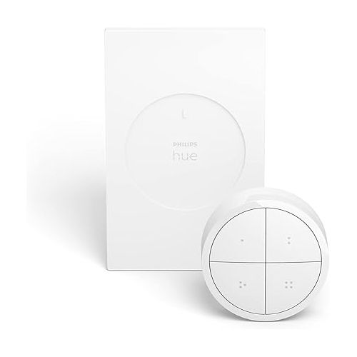 필립스 Philips Hue 578807 Tap Dial Switch, 1-Pack, White & Smart Button for Hue Smart Lights, Smart Light Control, (Hue Hub required)