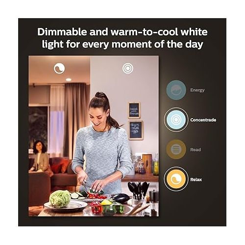 필립스 Philips Hue Smart 100W A21 LED Bulb - White and Color Ambiance Color-Changing Light - 1 Pack - 1600LM - E26 - Indoor - Control with Hue App - Works with Alexa, Google Assistant and Apple Homekit