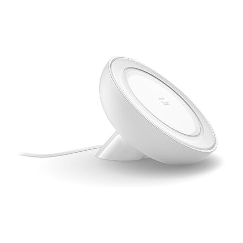 필립스 Philips Hue Bloom Smart Table Lamp, White - White and Color Ambiance LED Color-Changing Light - 1 Pack - Control with Hue App - Works with Alexa, Google Assistant, and Apple Homekit