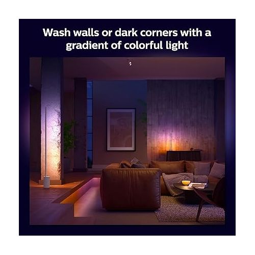 필립스 Philips Hue RGB Gradient Signe LED Smart Floor Lamp Bridge - Unlock The Power of Hue