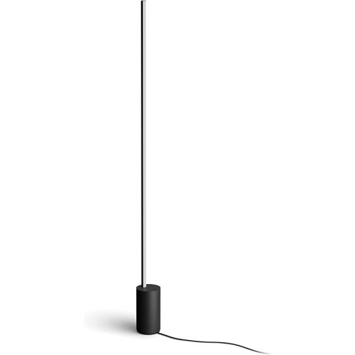 필립스 Philips Hue Gradient Signe Floor Lamp, Compatible with Alexa, Apple HomeKit and Google Assistant, Black + Philips v2 Smart Dimmer Switch and Remote, Smart Home, Philips Hue Smart Lights White