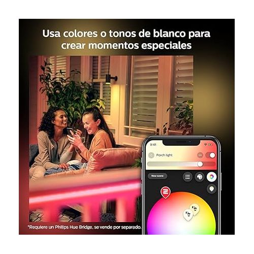 필립스 Philips Hue White & Color Ambiance Outdoor LightStrip 2m/7ft (Requires Hue Hub, Works with Amazon Alexa, Apple HomeKit, and Google Assistant)