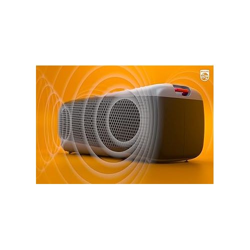 필립스 PHILIPS S7807 Outdoors Wireless Bluetooth Speaker with Stereo Pairing and Bluetooth Multipoint Connection, IP67 Waterproof, Gray