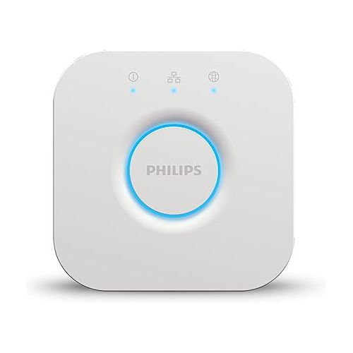 필립스 PHILIPS Hue White Ambiance BR30 LED Smart Bulbs, Compatible with Alexa, Google Assistant, and Apple HomeKit, New Version, 2 Bulbs & Bridge Smart Lighting Hub - White