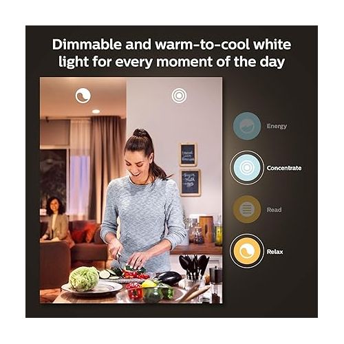 필립스 Philips Hue White and Color Ambiance BR30 LED Smart Bulbs, 16 Million Colors (Hue Hub Required), Bluetooth Compatible, Compatible with Alexa, Google Assistant, and Apple HomeKit, E26 Base, 2-Pack