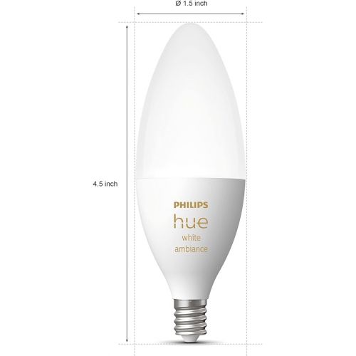필립스 Philips Hue Smart Lighting Bundle with Dimmer Switch (V2) | Control Your Hue Lights via App or Voice