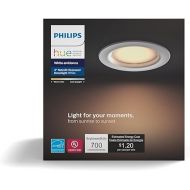 Philips Hue White Ambiance Dimmable LED Smart Retrofit Recessed Downlight (4-Inch Compatible with Amazon Alexa Apple HomeKit and Google Assistant)