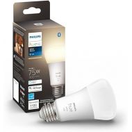 Philips Hue Smart 75W A19 LED Bulb - Soft Warm White Light - 1 Pack - 1100LM - E26 - Indoor - Control with Hue App - Works with Alexa, Google Assistant and Apple Homekit