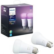 Philips Hue Premium Smart Bulbs, 16 Million Colors, for Most Lamps & Overhead Lights, Hub Required, Compatible with Alexa, Apple HomeKit and Google Assistant (2 Pack)