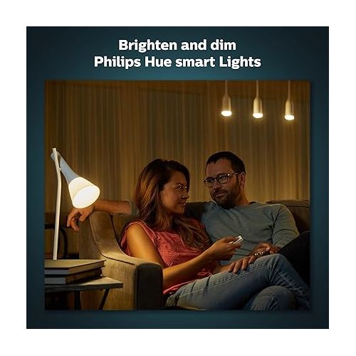 필립스 Philips Hue (1) Dimmer Switch with (2) Smart 85W BR30 LED Bulb, White and Color Ambiance Color-Changing Light, 1200LM, E26 - Requires Bridge - Control with Hue App or Voice Assistant