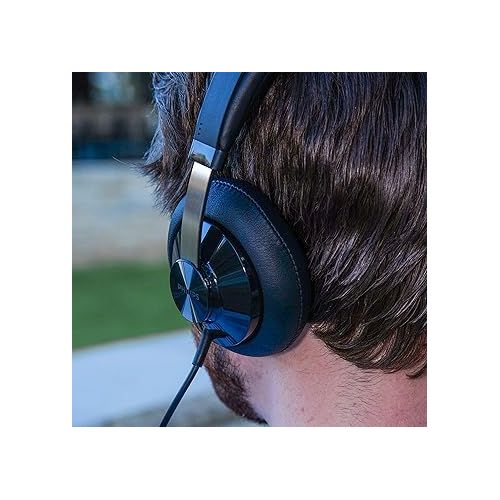 필립스 Philips SHP6000 Wired Headphones Studio Monitor & Mixing DJ Stereo Headsets Over Ear Headphones Wired Noise Isolation with High Resolution Audio, Deep Bass and Superior Comfort