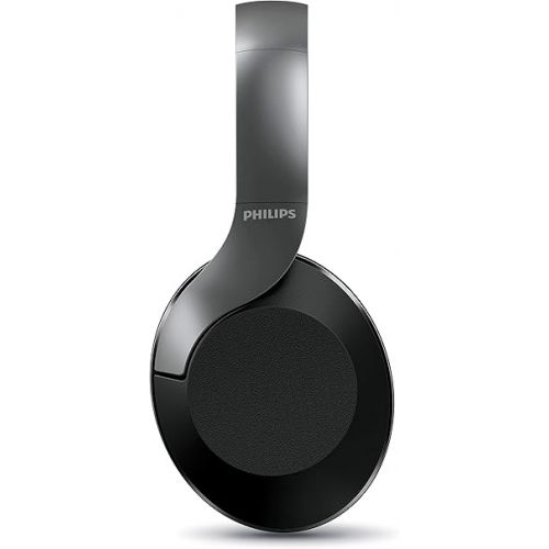 필립스 PHILIPS PH805 Active Noise Canceling (ANC) Over Ear Wireless Bluetooth Performance Headphones w/Hi-Res Audio, Comfort Fit and 30 Hours of Playtime (TAPH805BK)