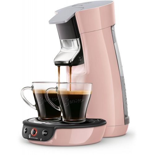 필립스 Philips Senseo Viva Cafe HD6563/30 Kaffeepadmaschine (Crema plus, Kaffee-Staerkeeinstellung) rosa & Senseo CA6500/30 Milchaufschaeumer (500 W, Antihaftbeschichtung, Bedienung auf Tas