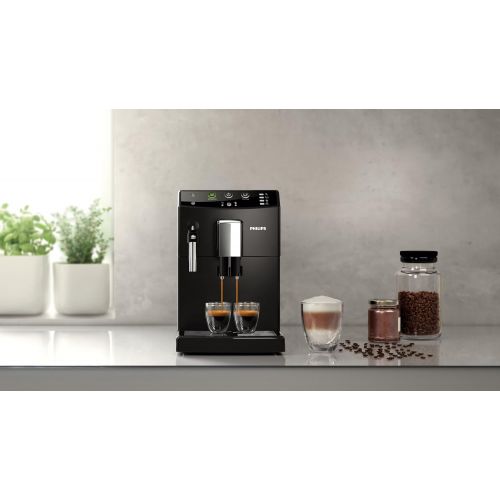 필립스 Philips 3000 Serie HD8821/01 Kaffeevollautomat (1850 Watt, klassischer Milchaufschaumer) schwarz