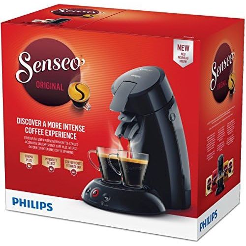 필립스 Philips for Senseo Coffee HD6554/69(Crema Plus Coffee Pod Machine, Choice Strengths (Black)