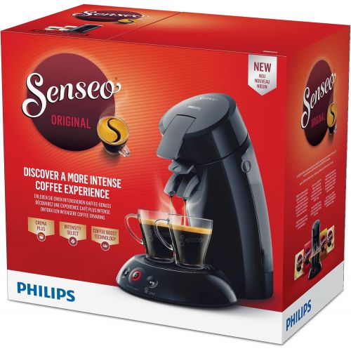 필립스 Philips for Senseo Coffee HD6554/69(Crema Plus Coffee Pod Machine, Choice Strengths (Black)