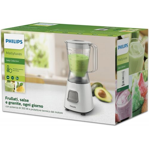 필립스 Philips HR2052 / 00 Daily Basic 450 W, Mixer, 1,25 Liter, 0 Dezibel, Kunststoff, weiss