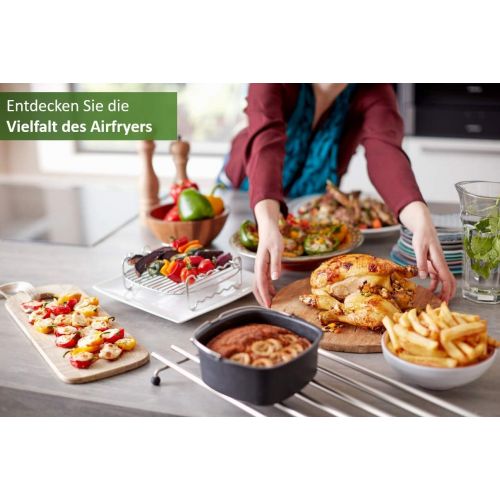 필립스 Philips HD9750/20 Airfryer XXL (2225 W, Heissluftfritteuse, fuer 4-5 Personen, 1400g) weiss