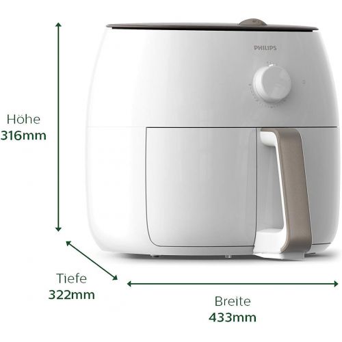 필립스 Philips HD9750/20 Airfryer XXL (2225 W, Heissluftfritteuse, fuer 4-5 Personen, 1400g) weiss