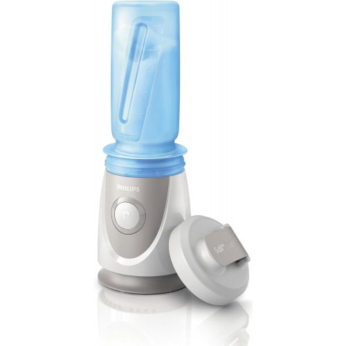 필립스 Philips HR2991/00 “On the Go“ Flasche fuer Smoothies und Safte, blau